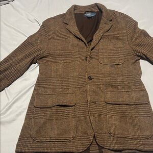 Polo by Ralph Lauren Dark Brown Checkered Blazer